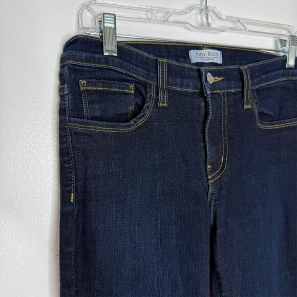 Judy Blue Jeans 11 30 Dark Wash Skinny Stretch High Rise Made in USA Curvy Fit - Picture 2 of 6